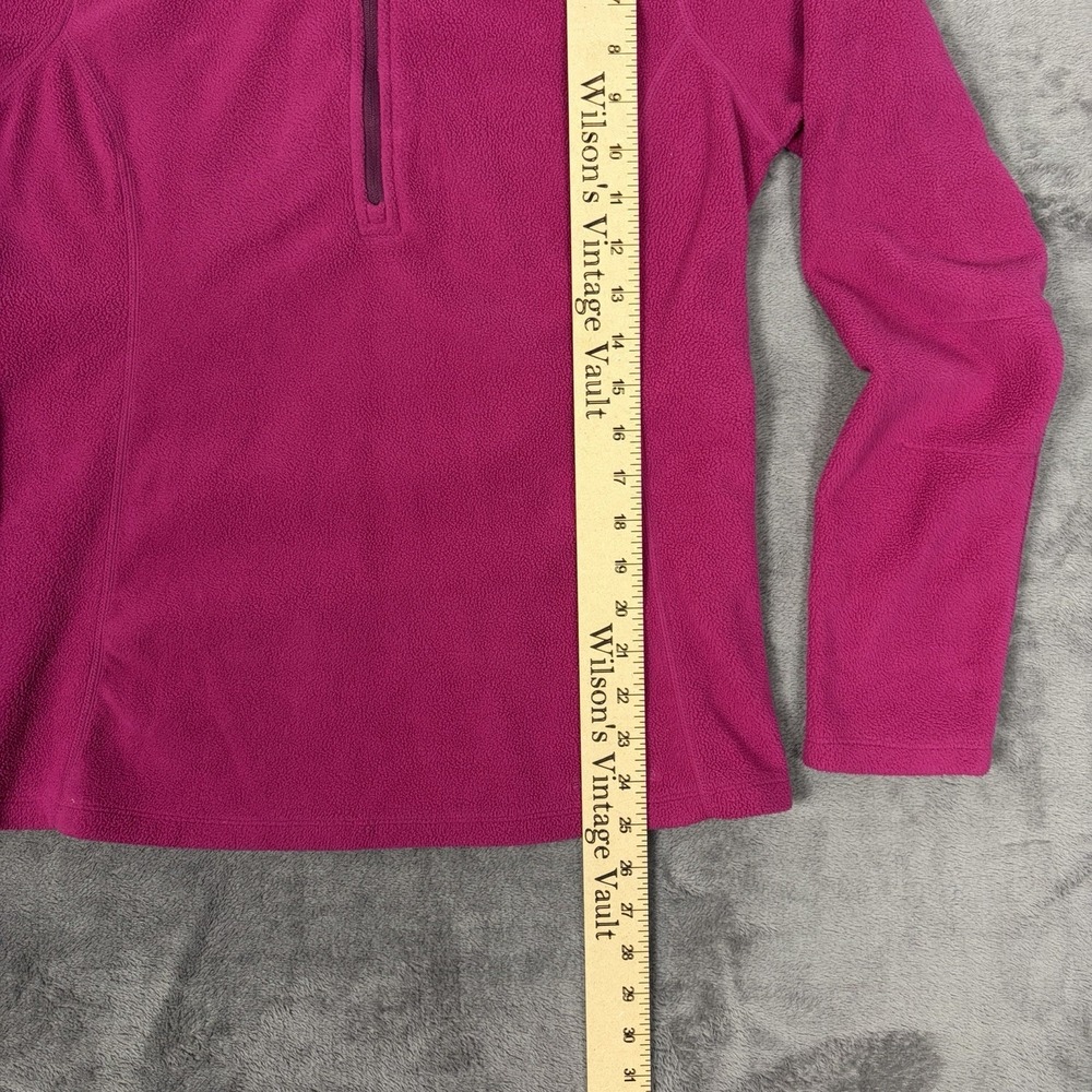 Eddie Bauer Women's Quarter Zip Medium Top Long Sleeve Pink Athletic Hiking Hot - Picture 6 of 8